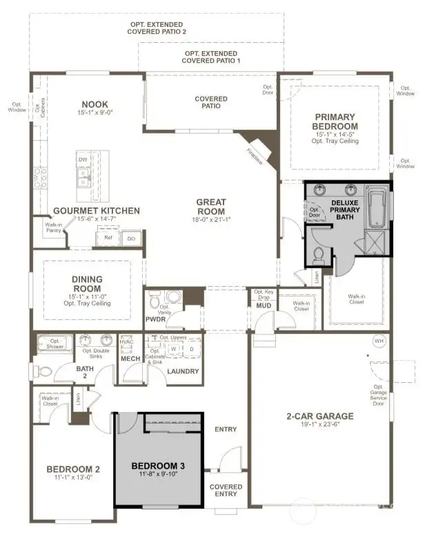 Picture is of a previously built Delaney floor plan. Finishes and layout may vary