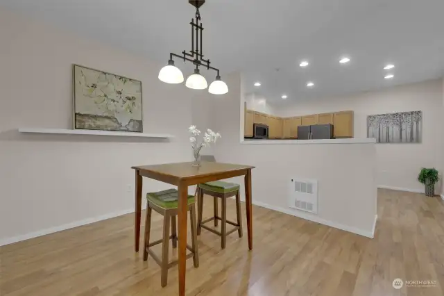 Large dining room.