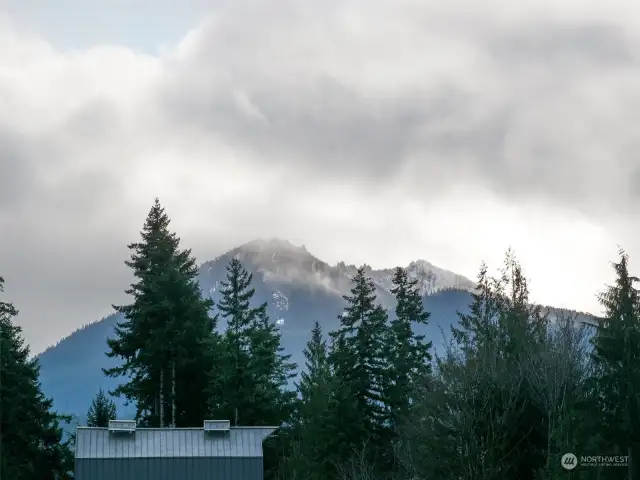 At the foot of the Olympic Mountains