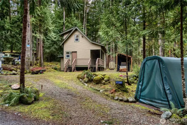 Several storage sheds and shelters on site provide dry storage for all your toys and needs.