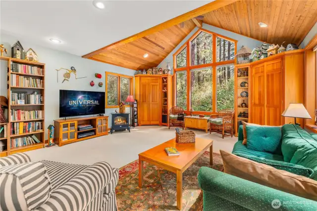 Built in cabinets.
