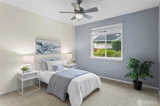 This is one of the large bedrooms in the home.