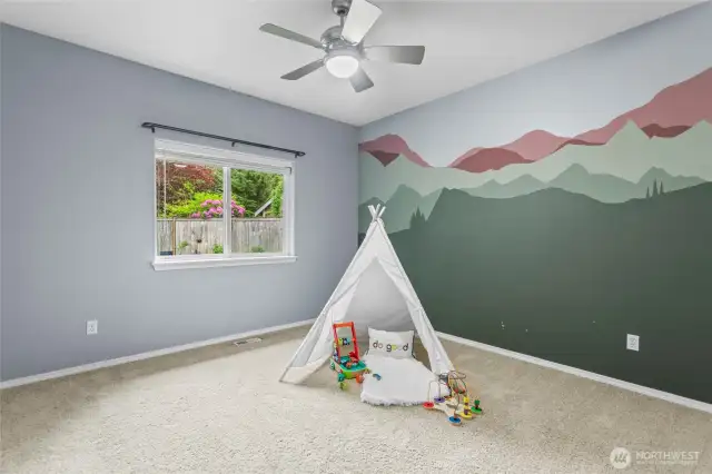 The third bedroom is also spacious and sunny.