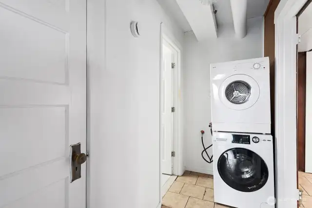 Laundry for the lower level apartment