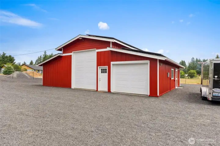 Barn - with tack room, room for horse stalls, and welding hook-up