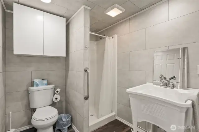 3/4 bath next to the RV sites