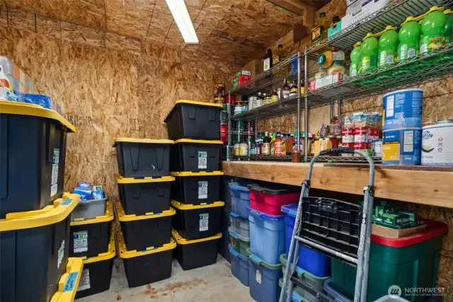 Garage storage room