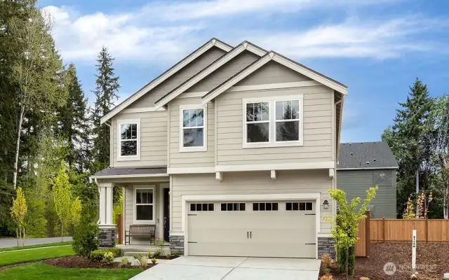 Welcome home to popular BRIDGEWATER plan. Photo is representational. Actual home will have alternate colors and finishes. See site agent for details.