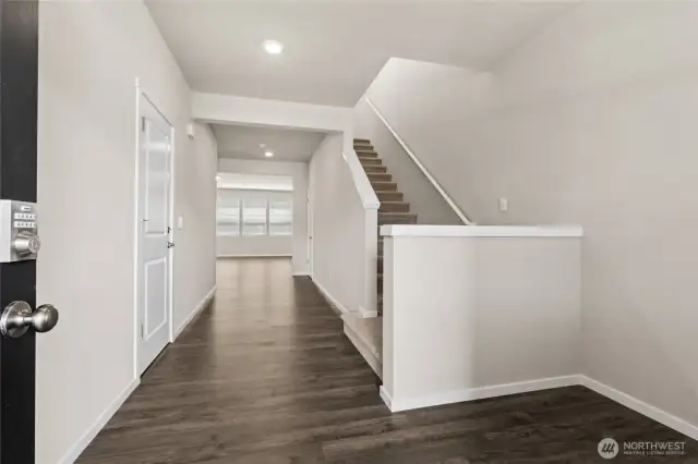 Welcoming entry way, perfect spot for a bench/shoe cubby