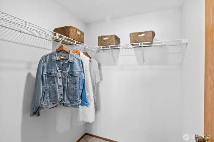 Primary walk-in closet
