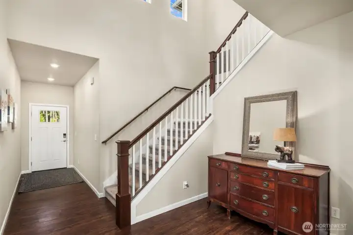 Entry with lots of space.