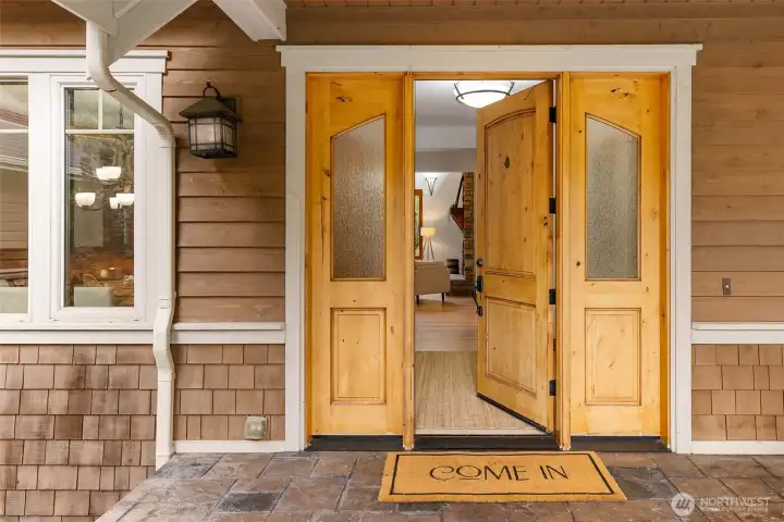 Welcoming and expansive front covered porch