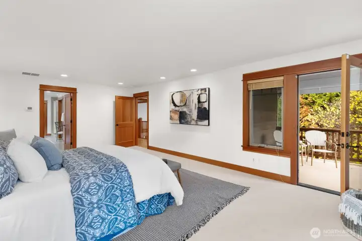 Private balcony, offering serene views of the backyard