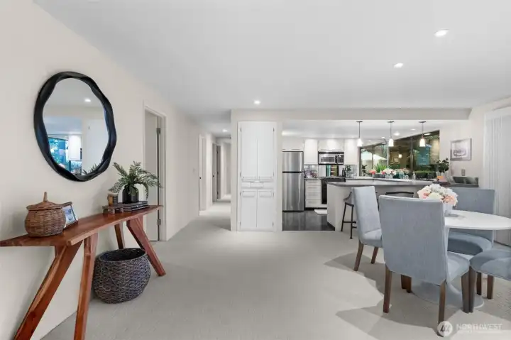 Open concept living/kitchen