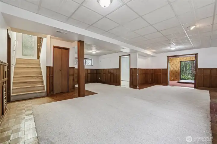 Lower level rec room