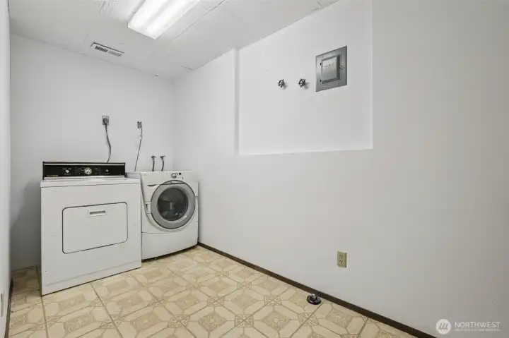 Lower level utility/laundry room