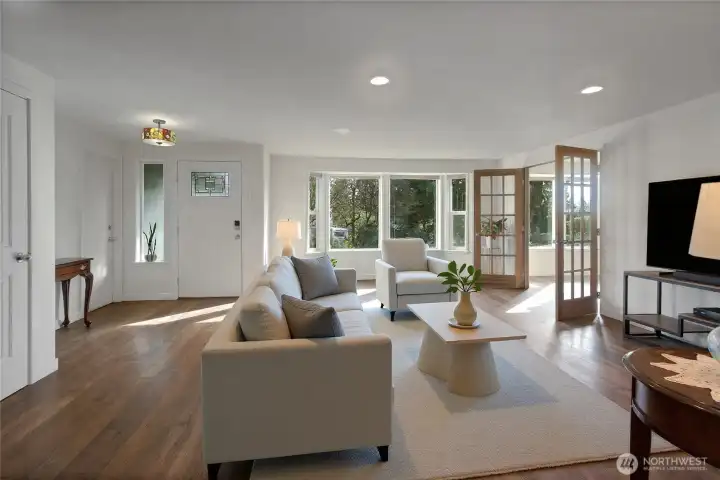 Living Room with tons of natural light.