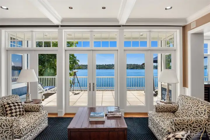 Stunning lake views from every room in the home.