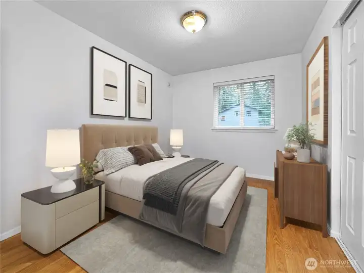 Bedroom 1 - virtually staged.