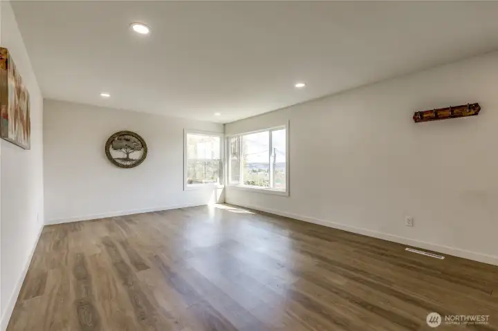 Low-maintenance LVP flooring throughout the home