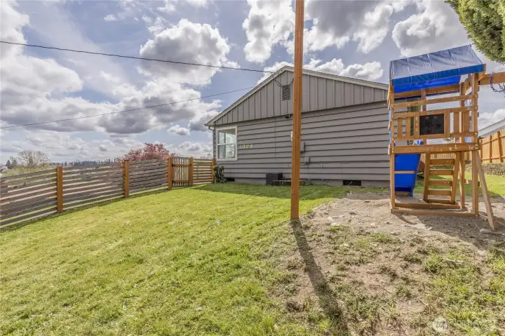 Great space for playtime, relaxation, or gardening