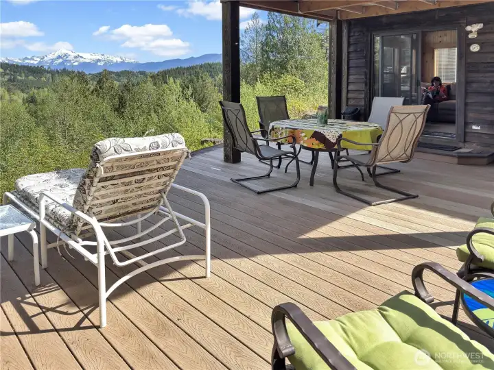 large deck for entertaining