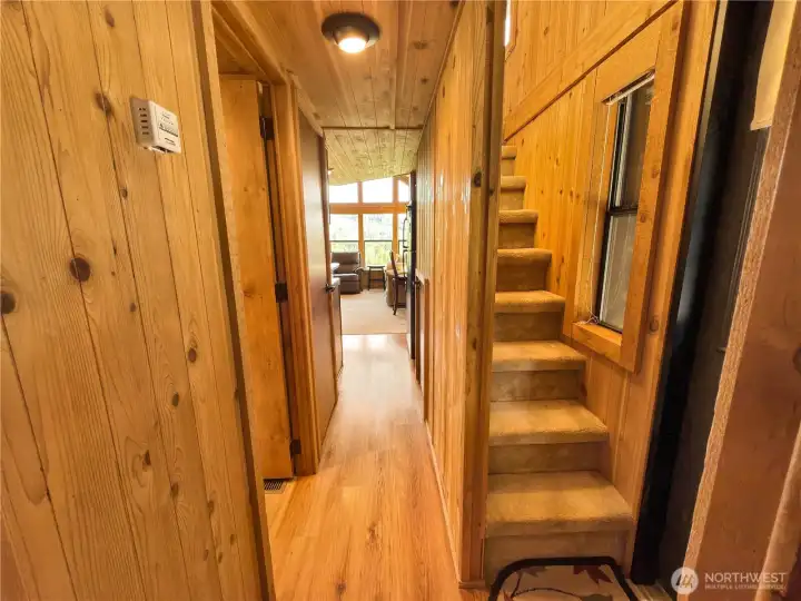 hallway and loft stairs