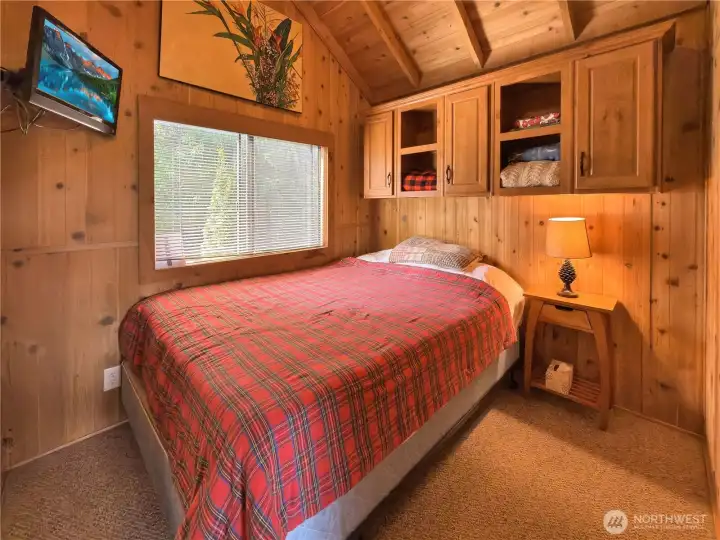 Primary bedroom with built ins