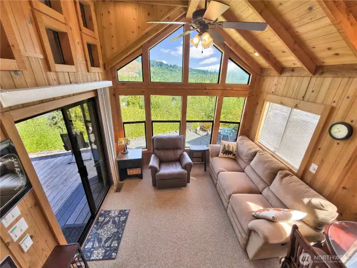 view from the loft