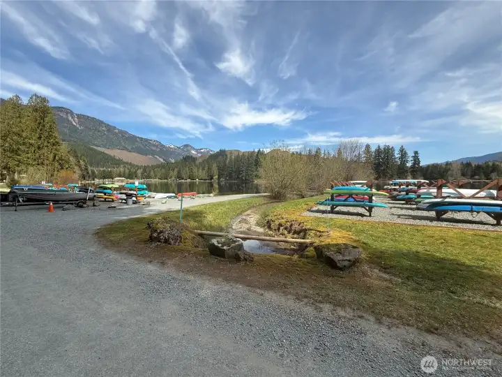 boat launch and storage