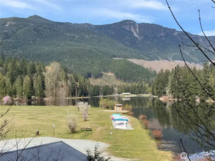 disc golf course and additional boat storage