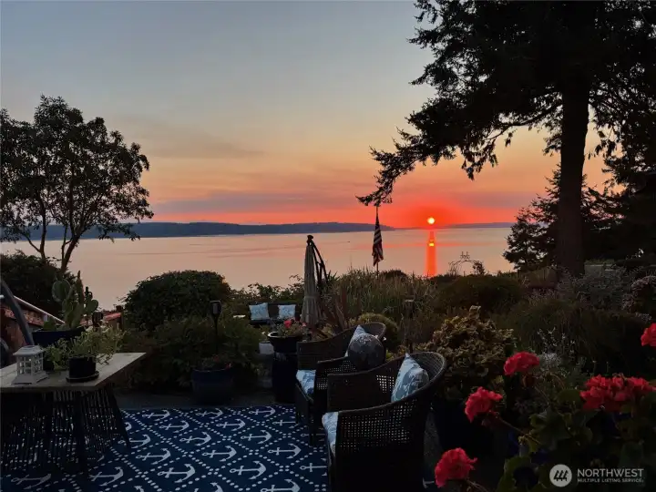 Typical summer sunset