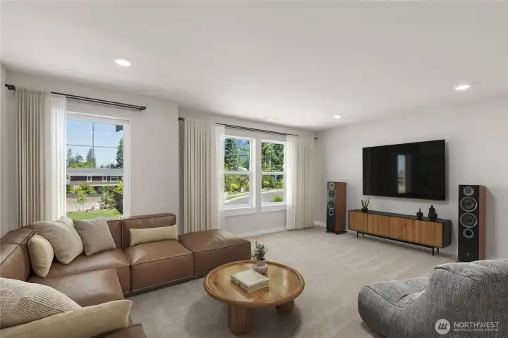 Large second floor bonus room.