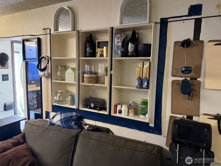 Built in nooks in living room Built in nooks in living room