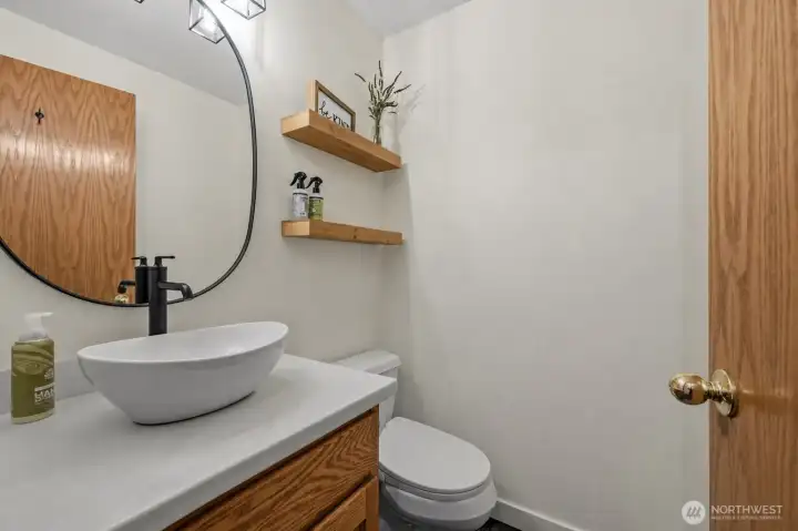 Main floor half bath Main floor half bath