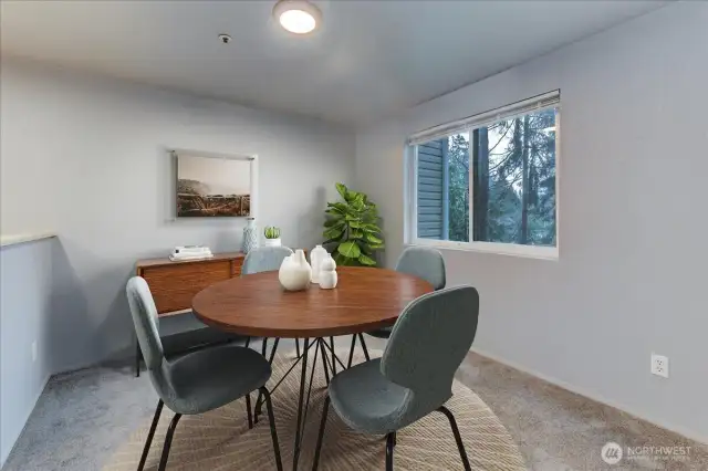 Virtually Staged Dining Room