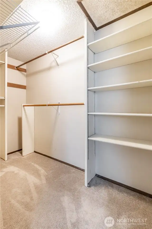 Shelving in Walk-in closet