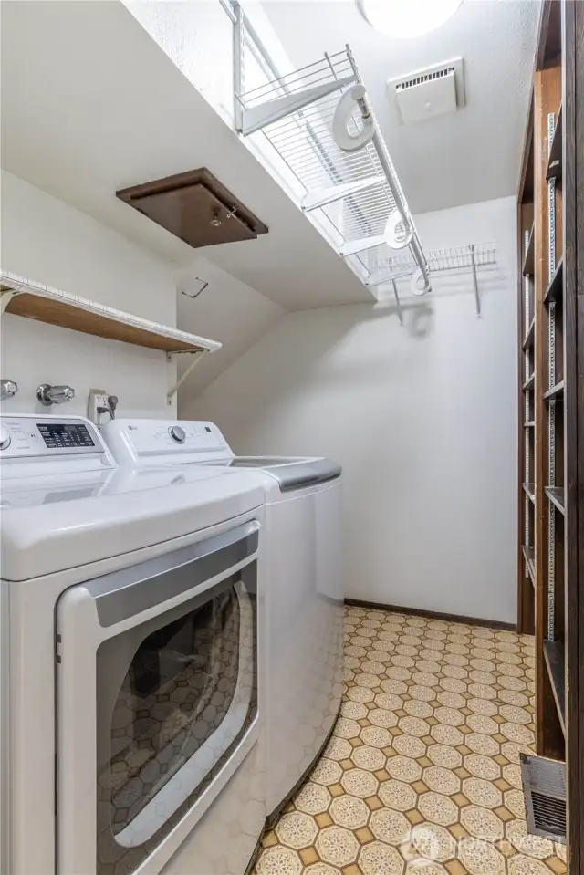 Laundry room with extra storage!