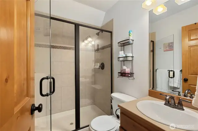 Upper level guest bathroom