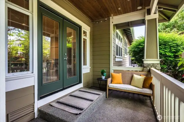 French Doors to Kitchen and Wrap-Around Porch