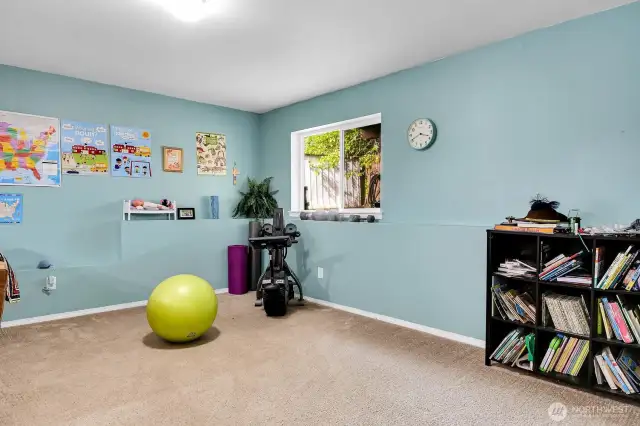 Exercise Area in the back of the Family Room