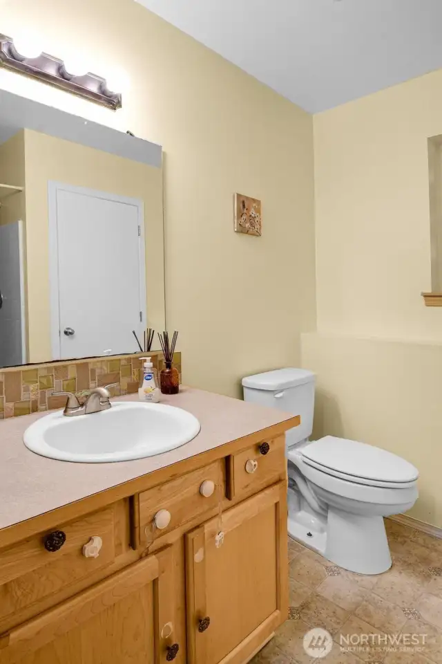 Downstairs 3/4 Bath & Laundry Room