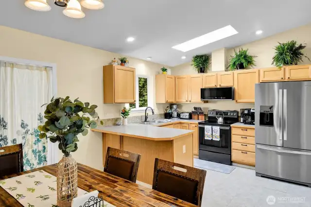 Dining Room Opens to Kitchen