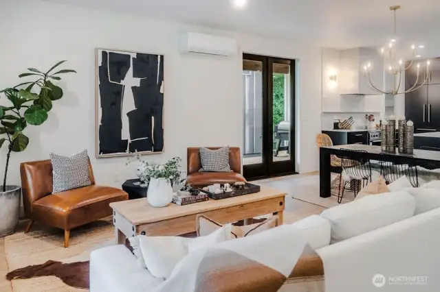 Bosch ductless heat pumps throughout the home