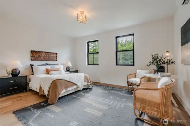 Upstairs primary suite bedroom