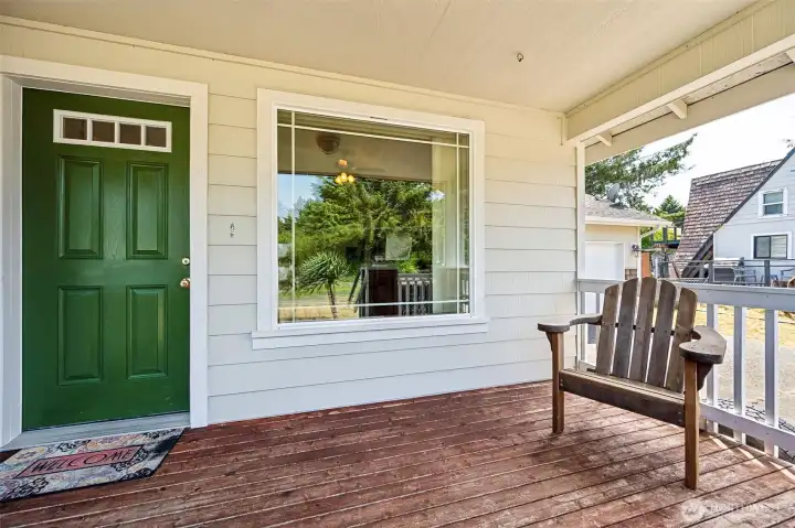 Covered front porch