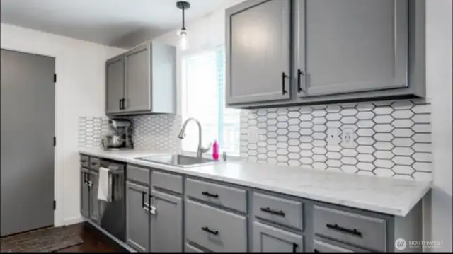 Lots of Counter Space and Tiled Backsplash