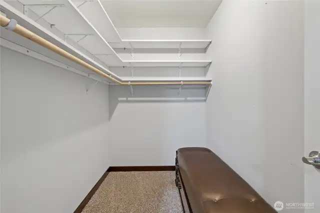 Primary closet