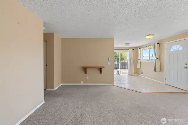 Living room to dining room