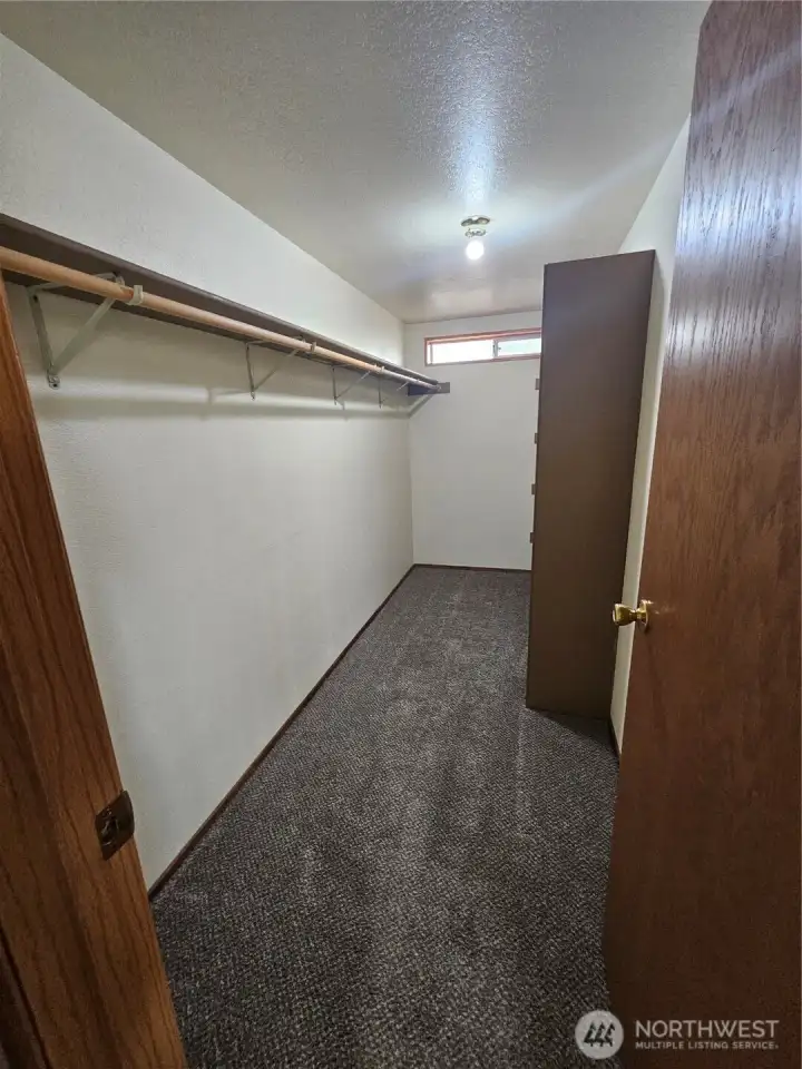 Primary walk in closet